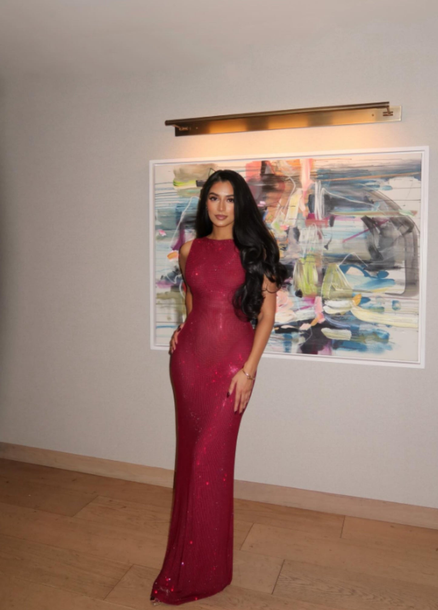 Noctra Maxi Dress - Wine