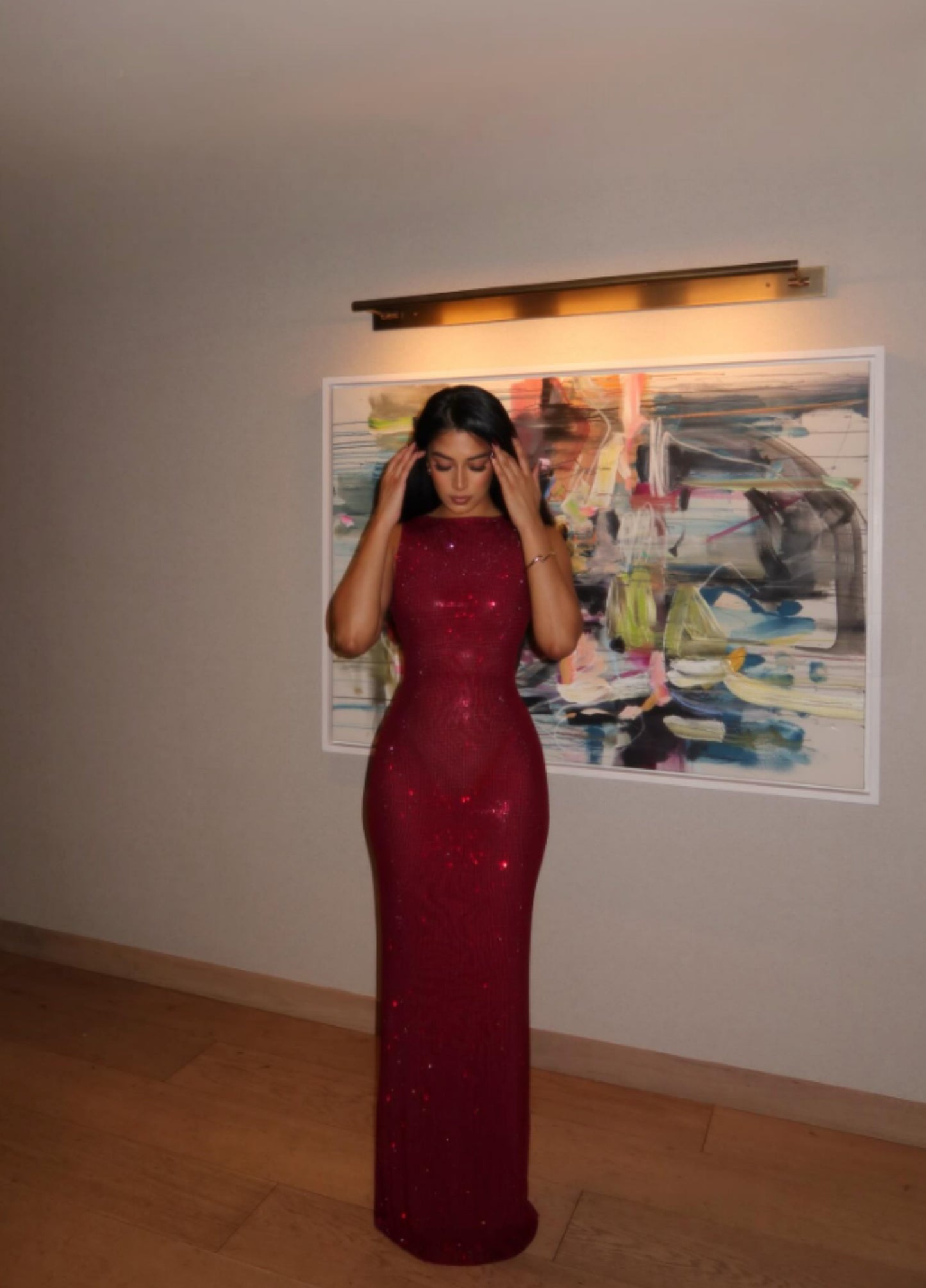 Noctra Maxi Dress - Wine