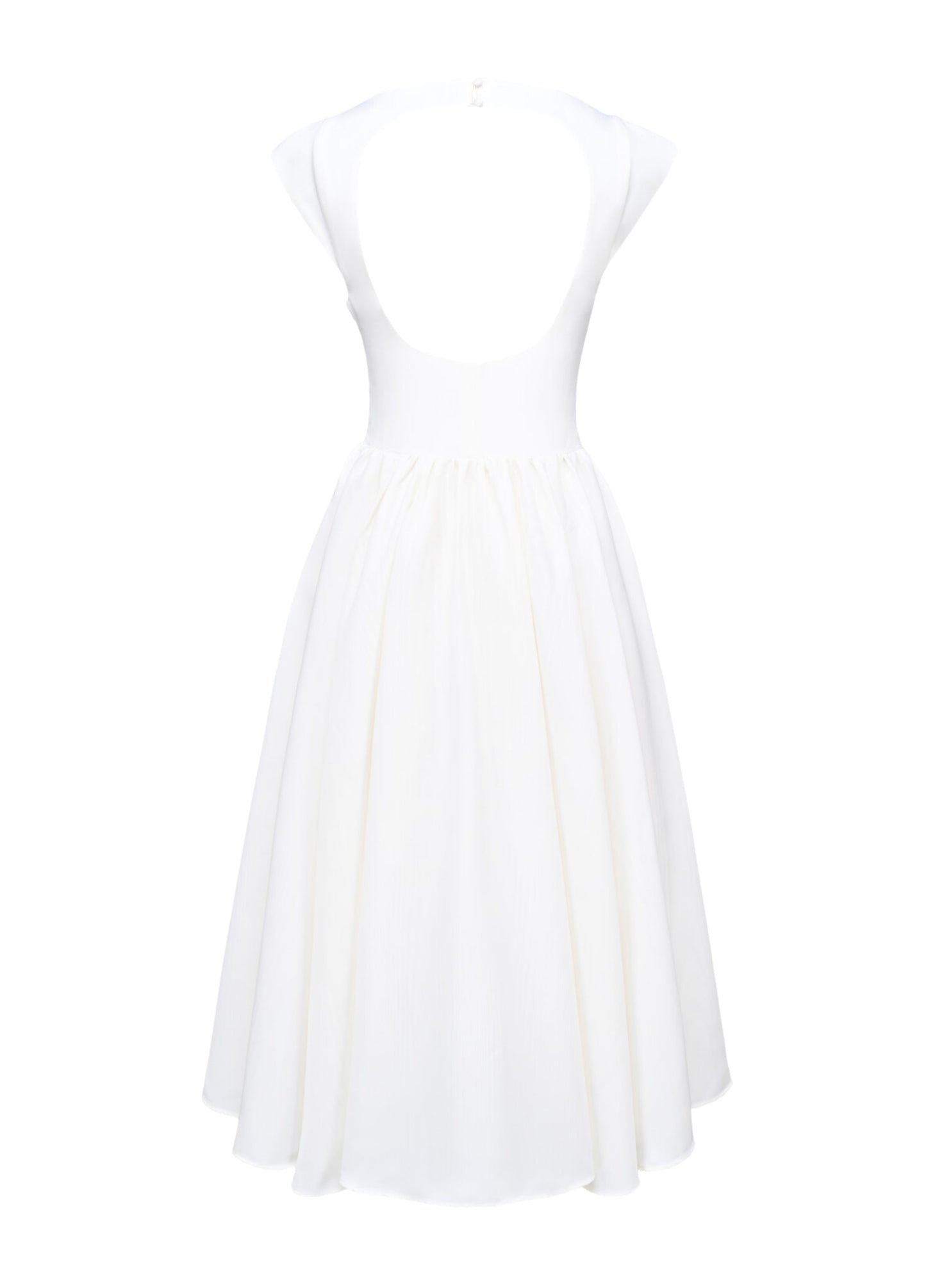 Odette Backless Midi Dress - Ivory