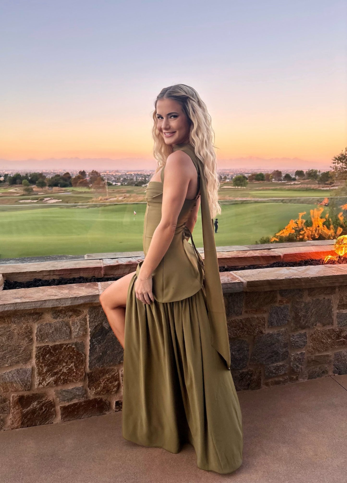 Sabine Maxi Dress - Olive