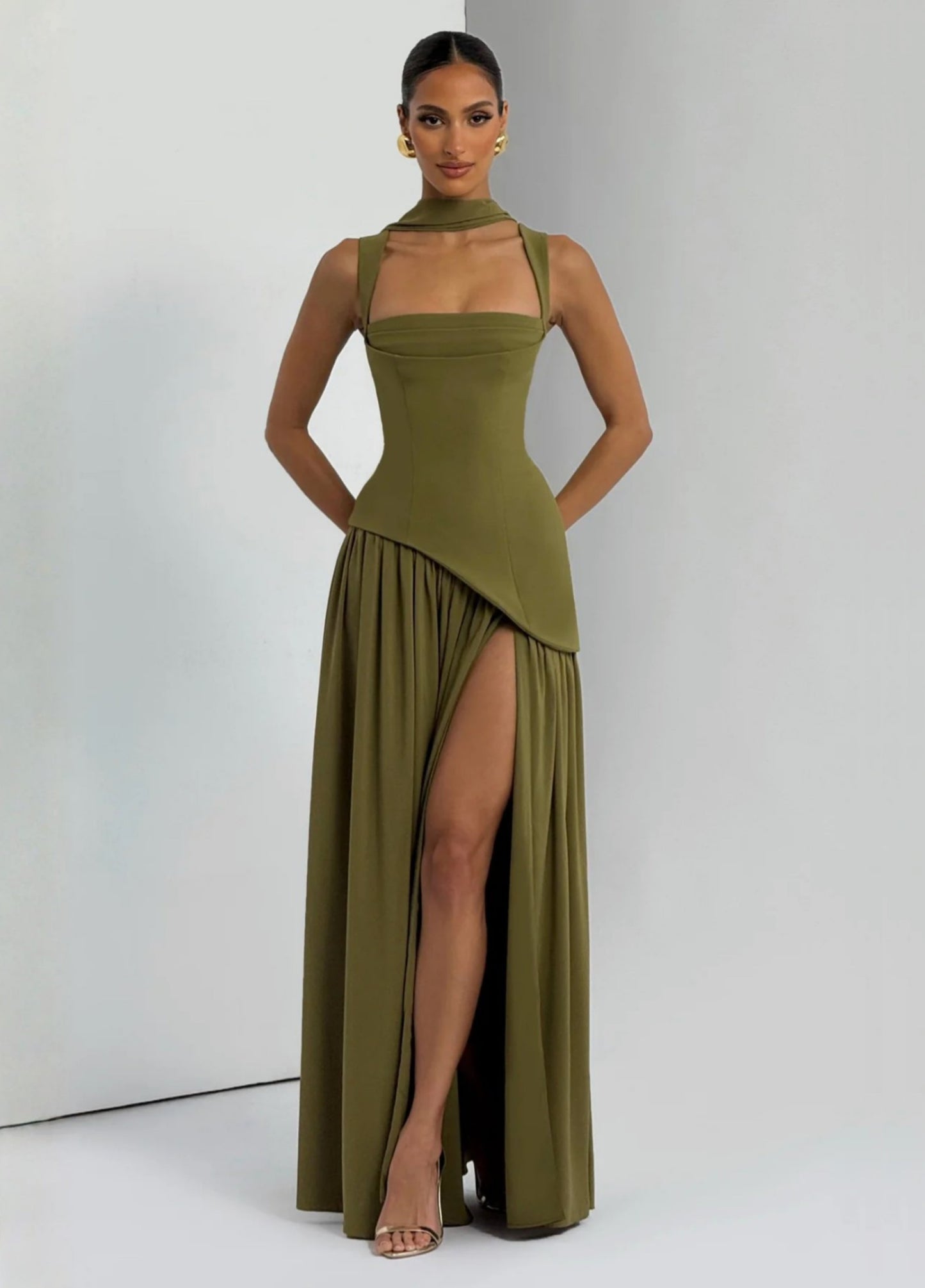 Sabine Maxi Dress - Olive