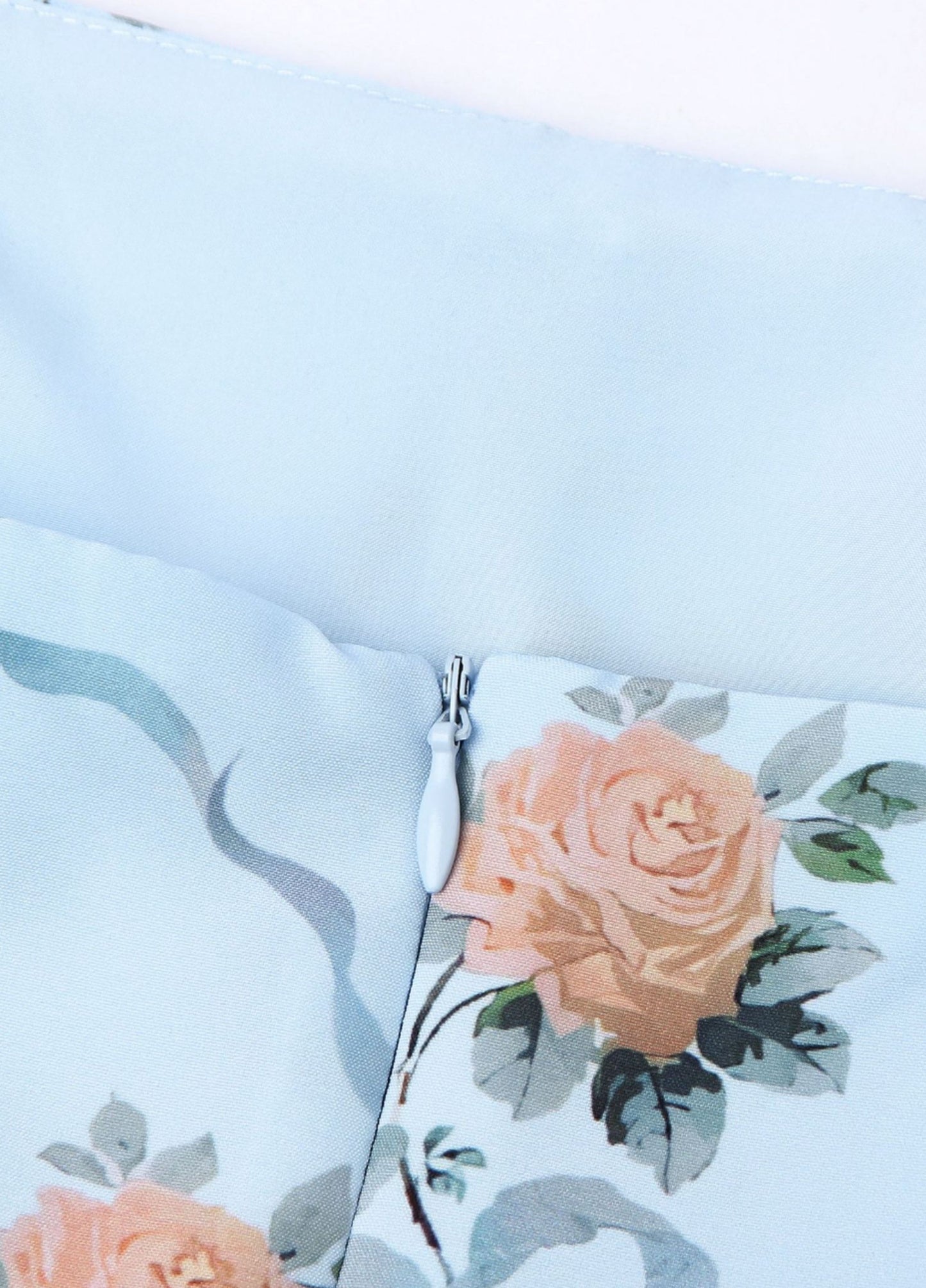 Seraphina Midi Dress - Soft Blue Floral