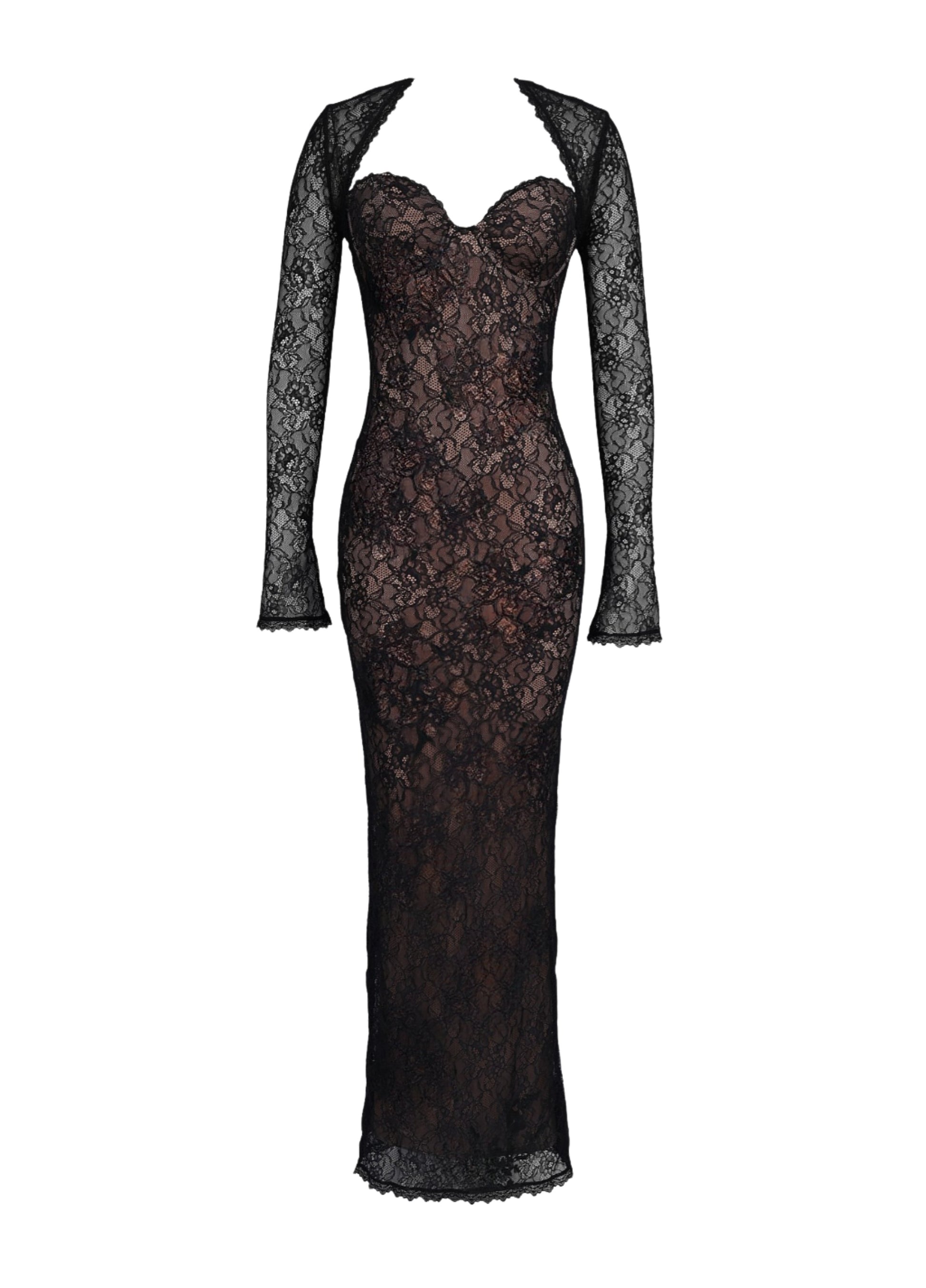 Vesper Lace Maxi Dress - Black ALTHEA ELISE Vesper Lace Maxi Dress - Black ALTHEA ELISE