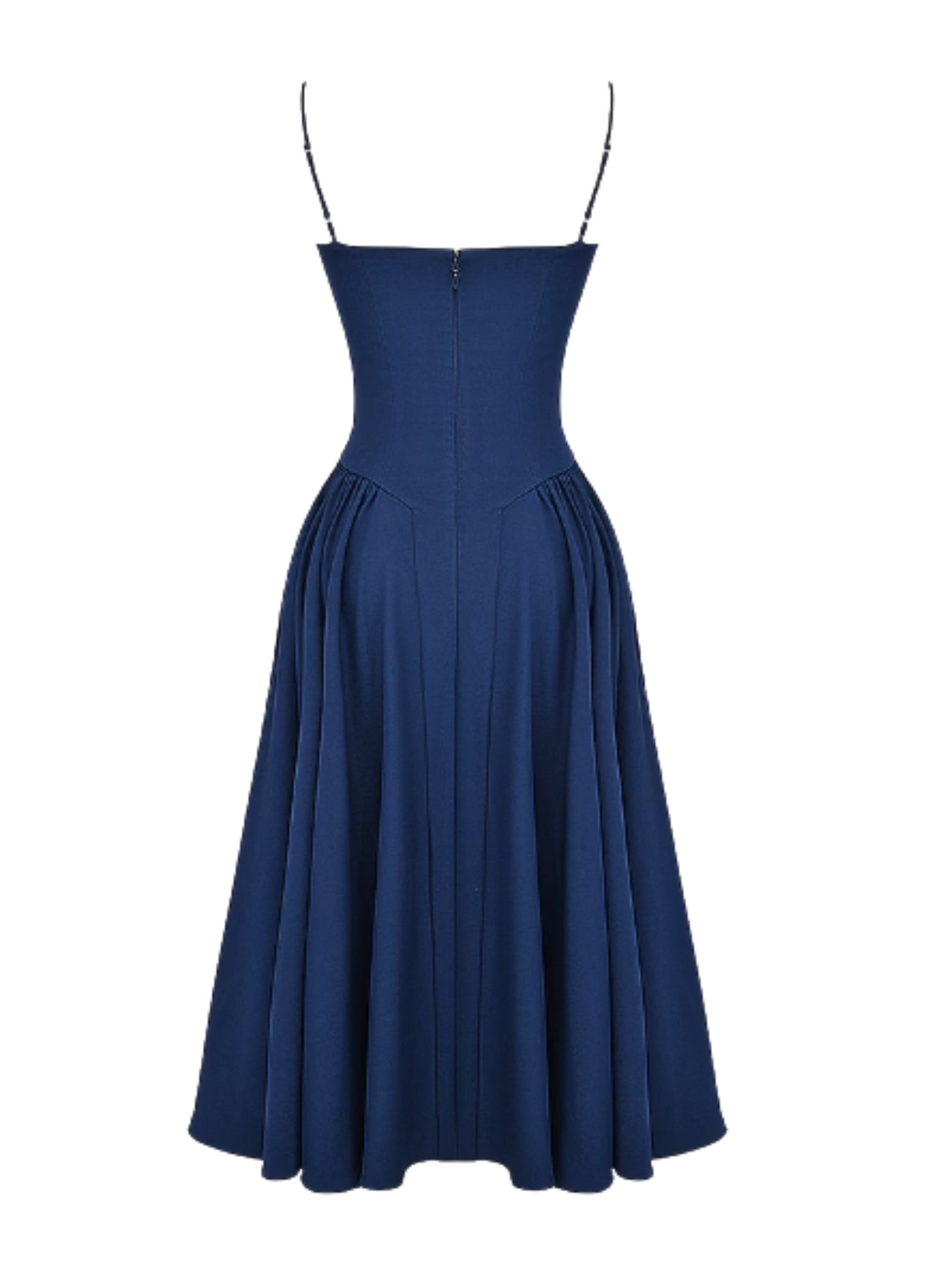 Vivara Corset Midi Dress - Navy